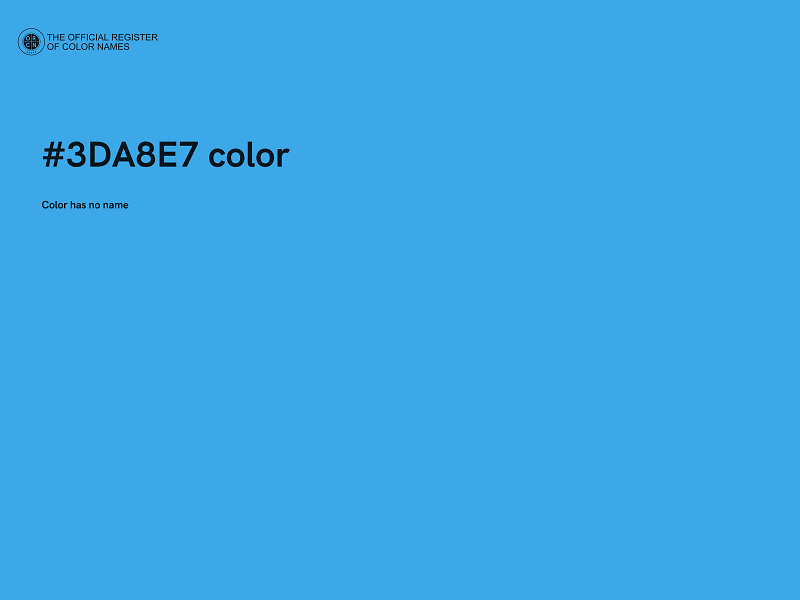 #3DA8E7 color image