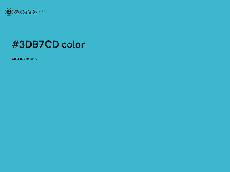 #3DB7CD color image