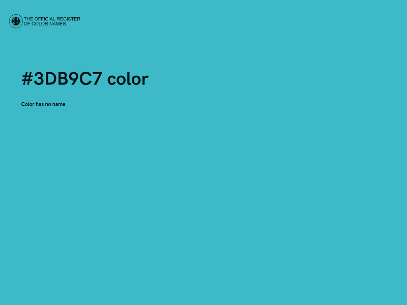 #3DB9C7 color image