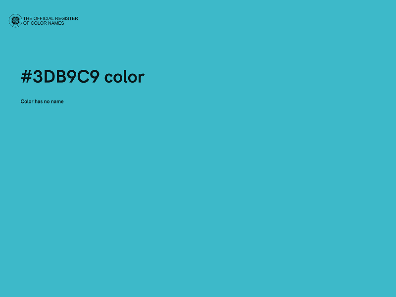 #3DB9C9 color image