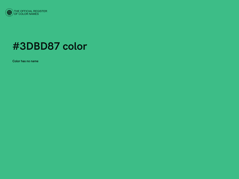 #3DBD87 color image