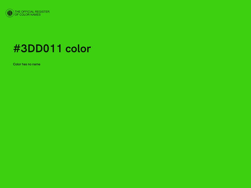 #3DD011 color image