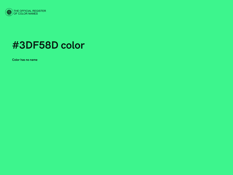 #3DF58D color image