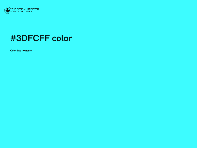 #3DFCFF color image