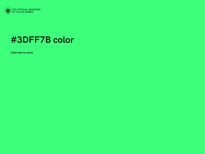 #3DFF7B color image