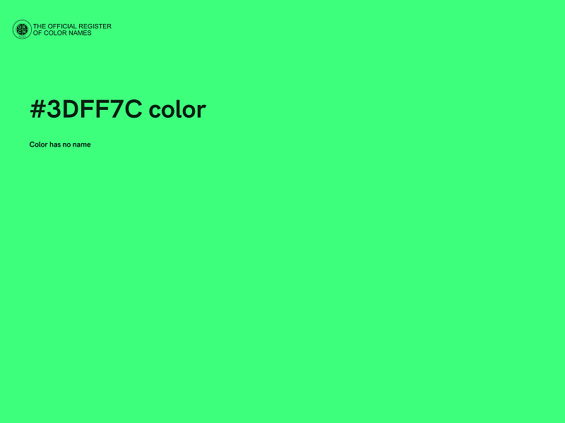 #3DFF7C color image