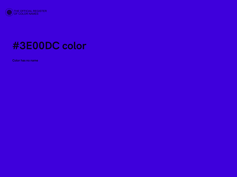 #3E00DC color image