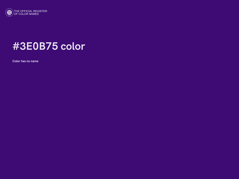 #3E0B75 color image