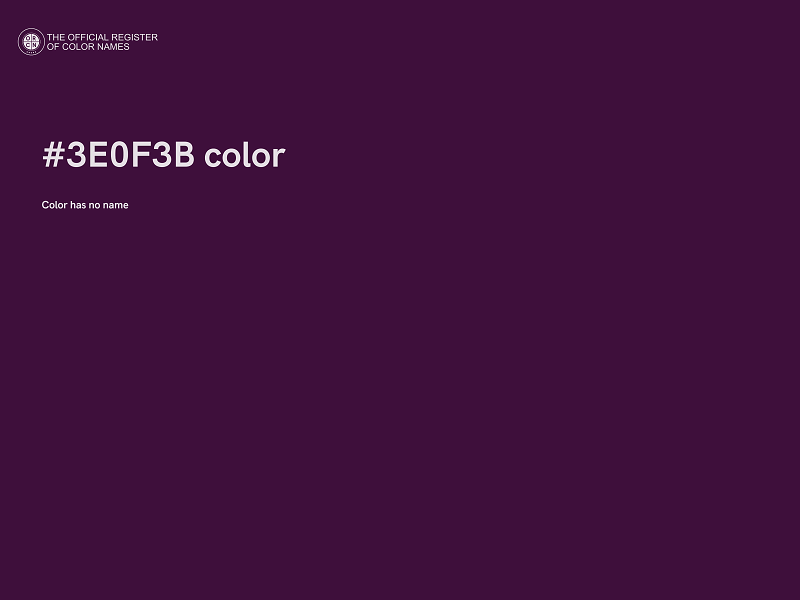 #3E0F3B color image