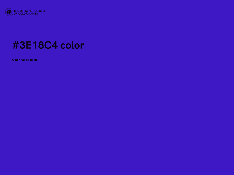 #3E18C4 color image