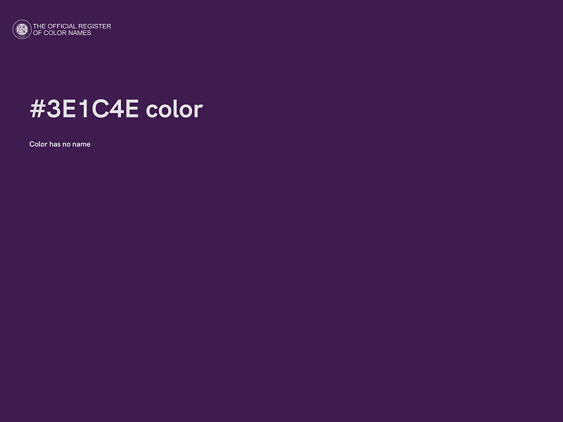 #3E1C4E color image