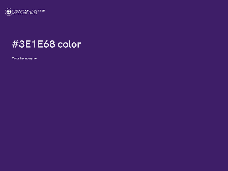 #3E1E68 color image