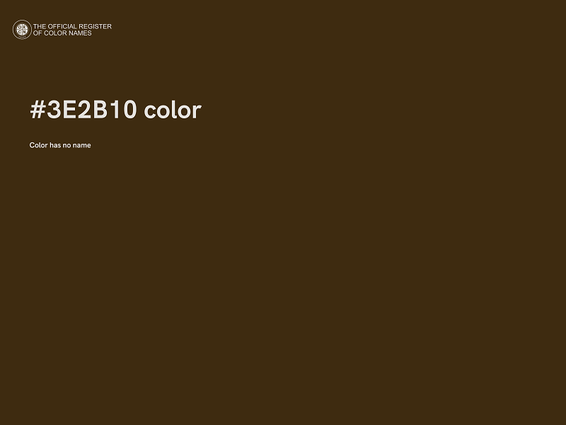 #3E2B10 color image