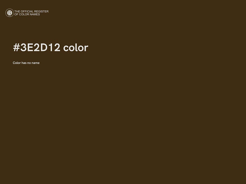 #3E2D12 color image