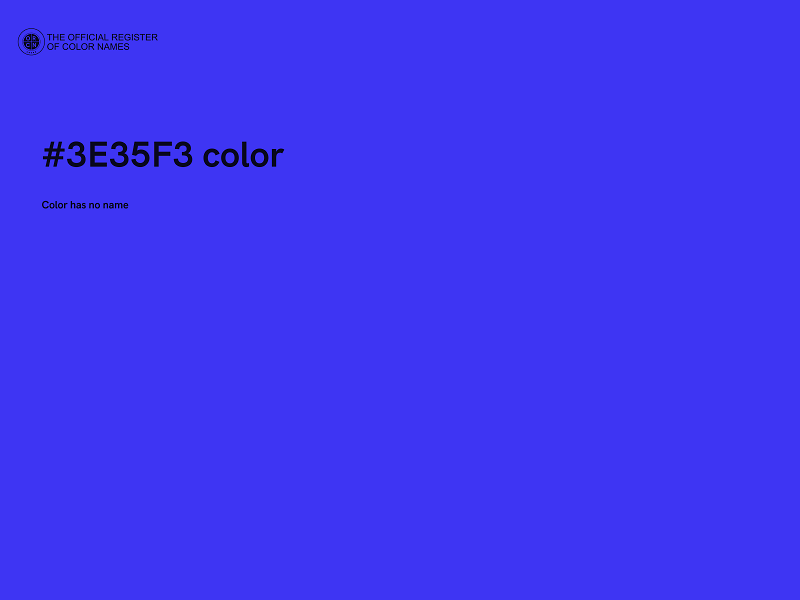 #3E35F3 color image