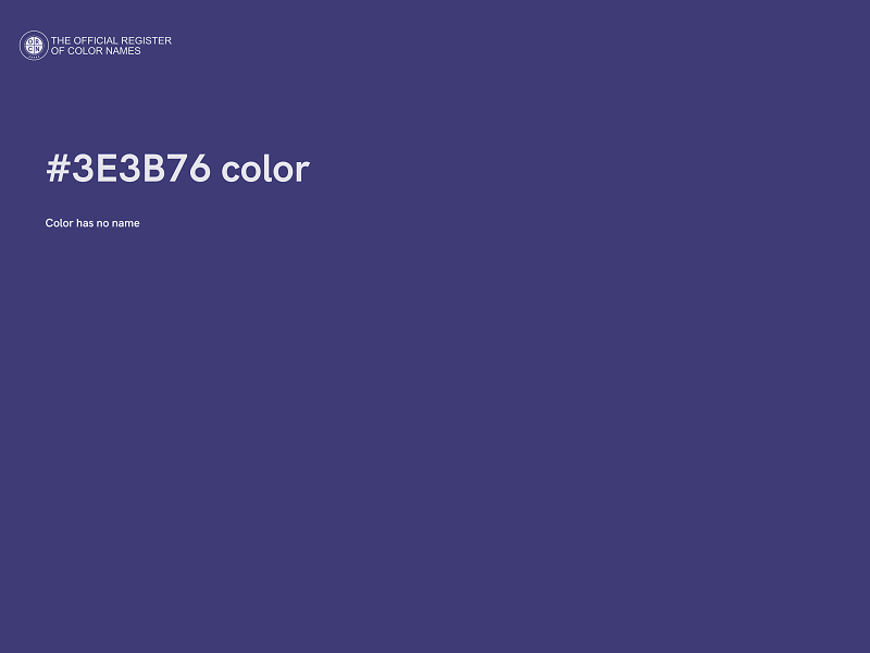 #3E3B76 color image