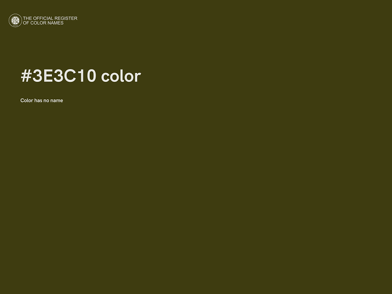 #3E3C10 color image