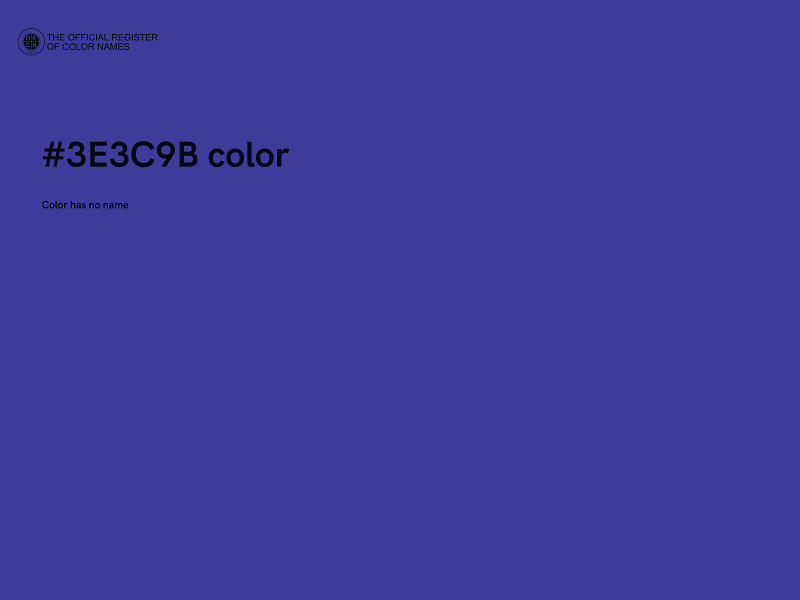 #3E3C9B color image