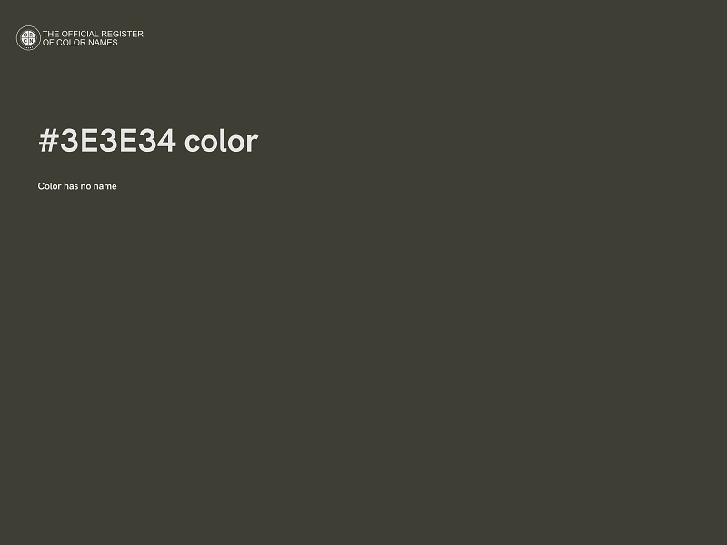 #3E3E34 color image