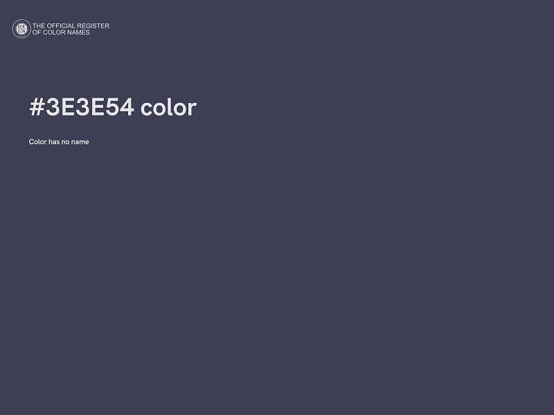 #3E3E54 color image