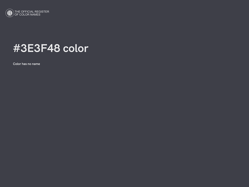 #3E3F48 color image