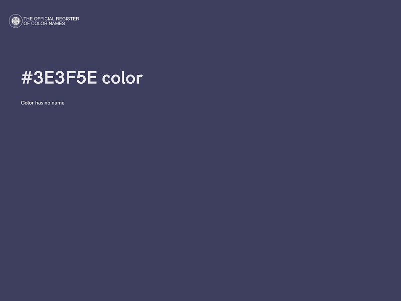 #3E3F5E color image