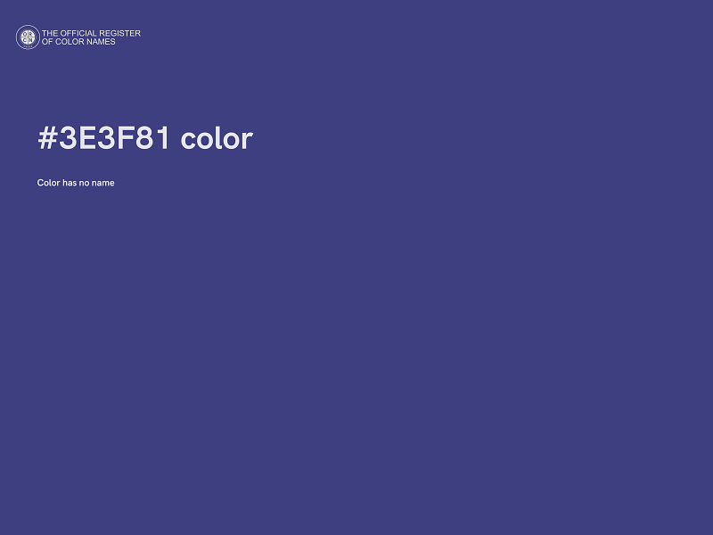 #3E3F81 color image