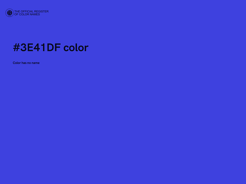 #3E41DF color image