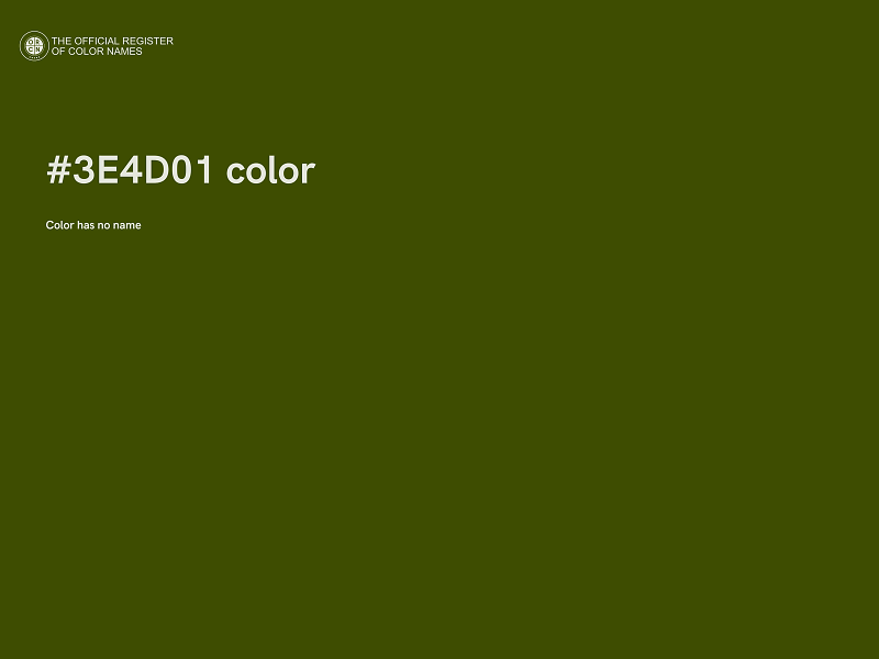 #3E4D01 color image