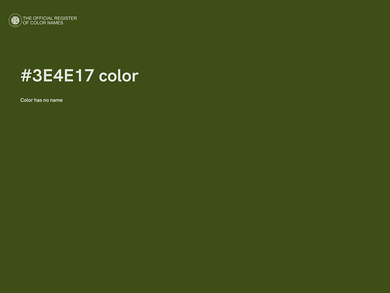 #3E4E17 color image