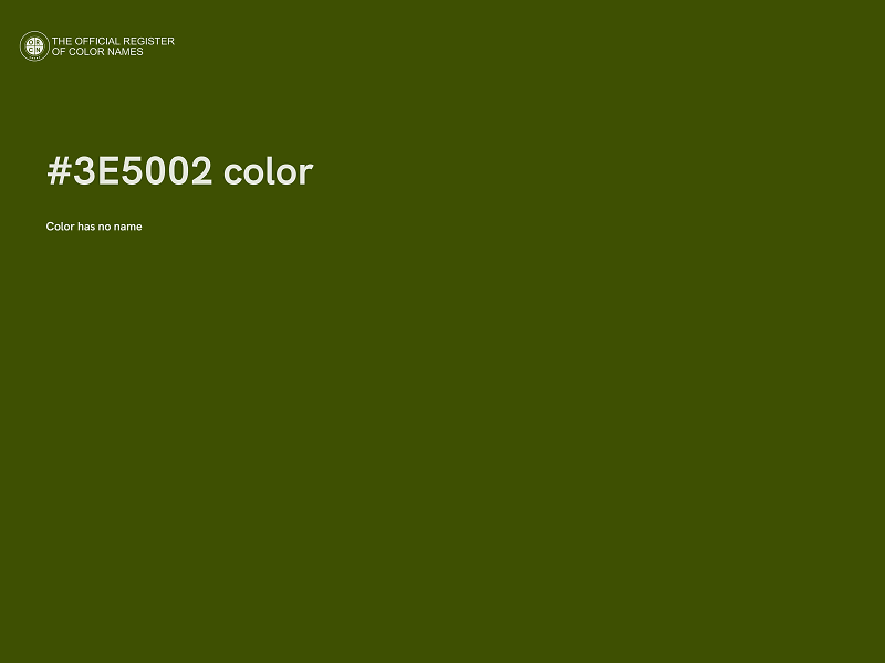 #3E5002 color image