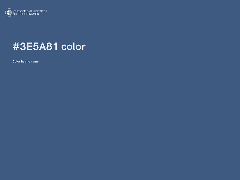 #3E5A81 color image