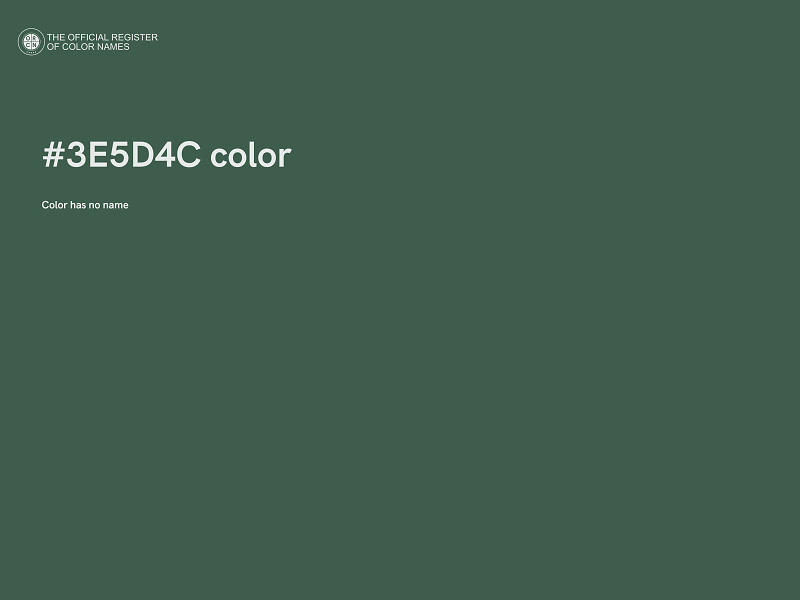 #3E5D4C color image