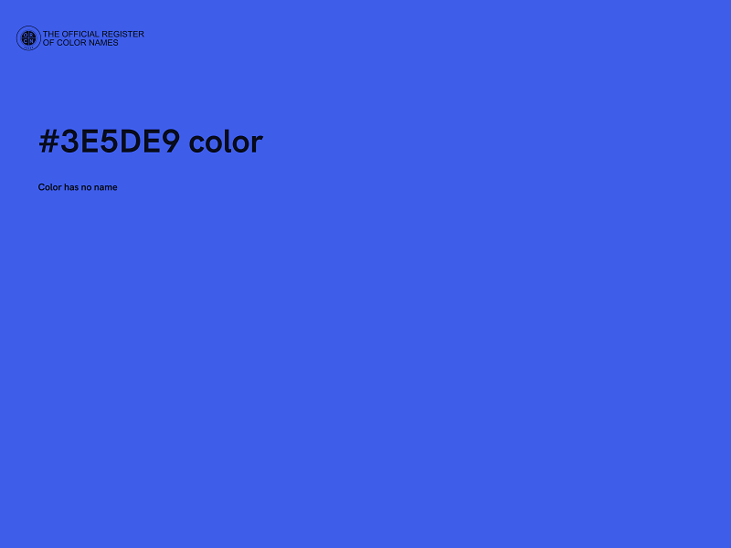 #3E5DE9 color image