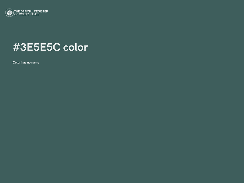 #3E5E5C color image