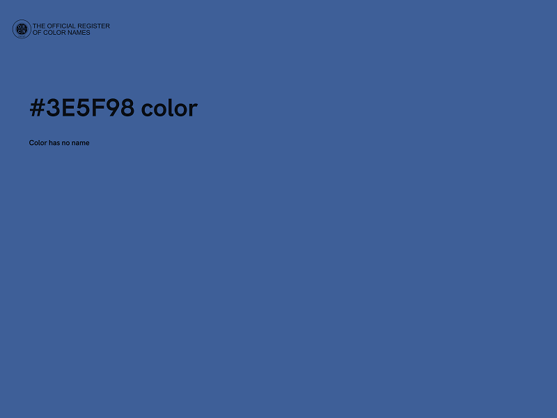 #3E5F98 color image