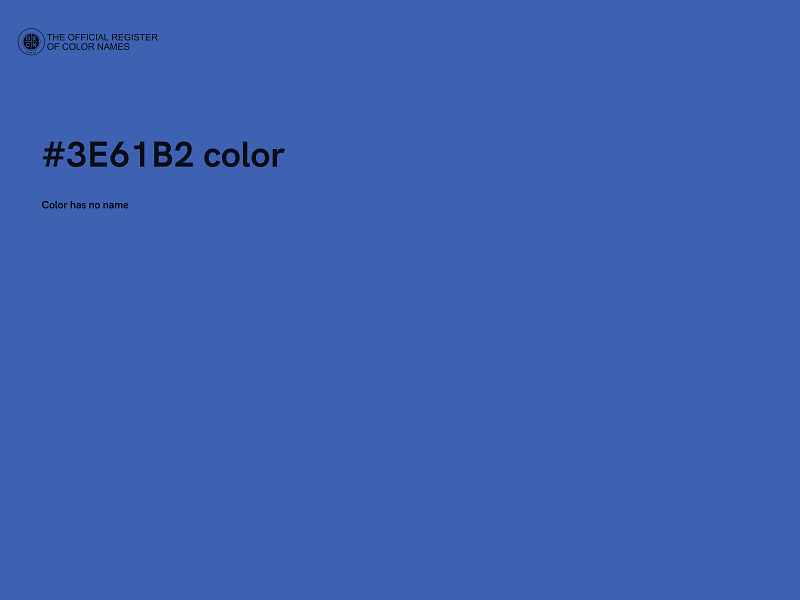 #3E61B2 color image