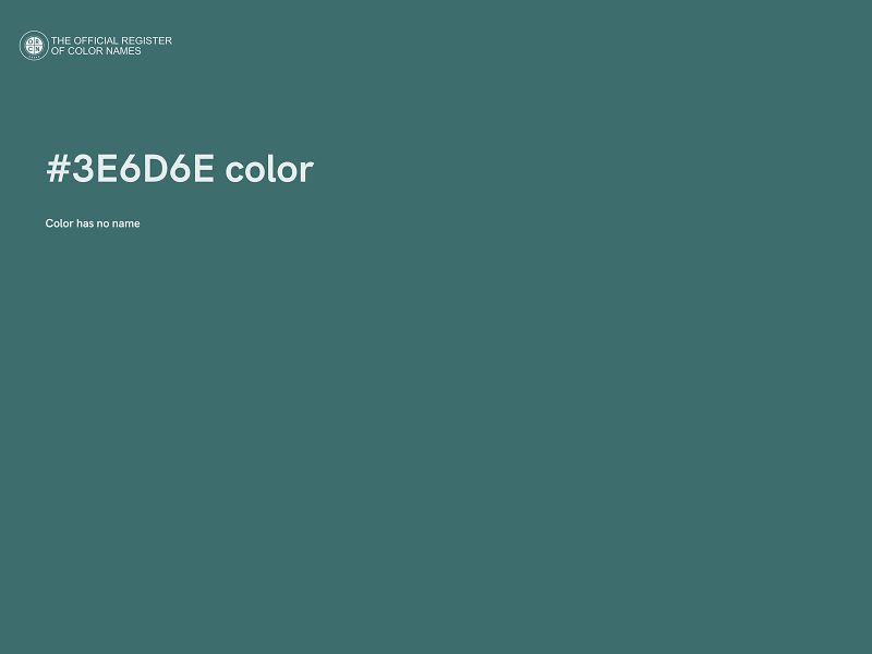 #3E6D6E color image