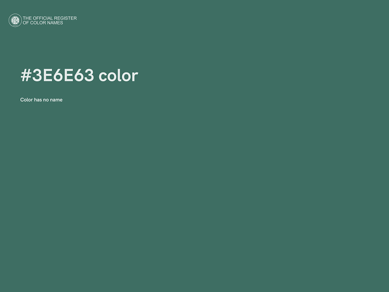 #3E6E63 color image