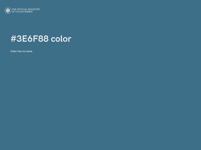 #3E6F88 color image