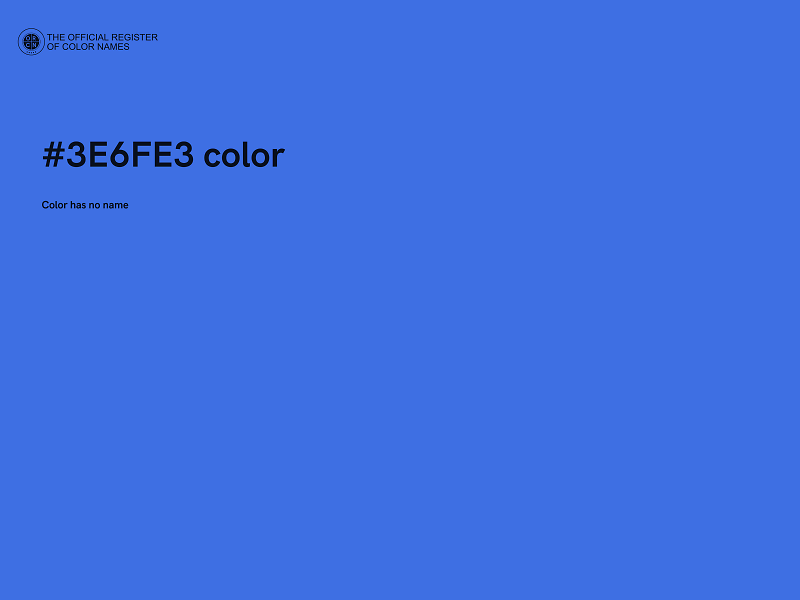 #3E6FE3 color image