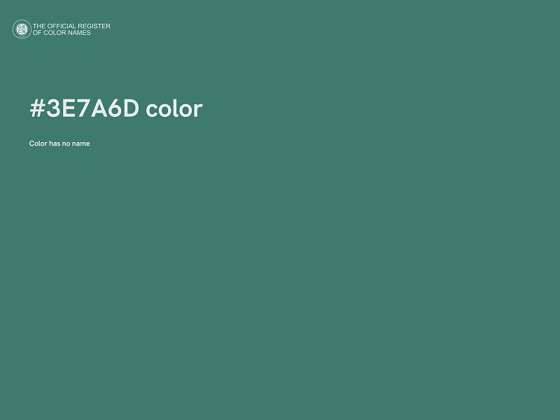 #3E7A6D color image