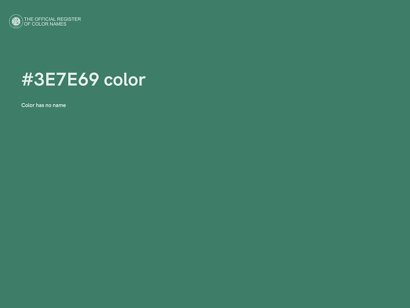 #3E7E69 color image