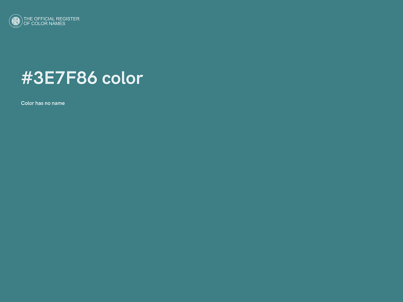 #3E7F86 color image