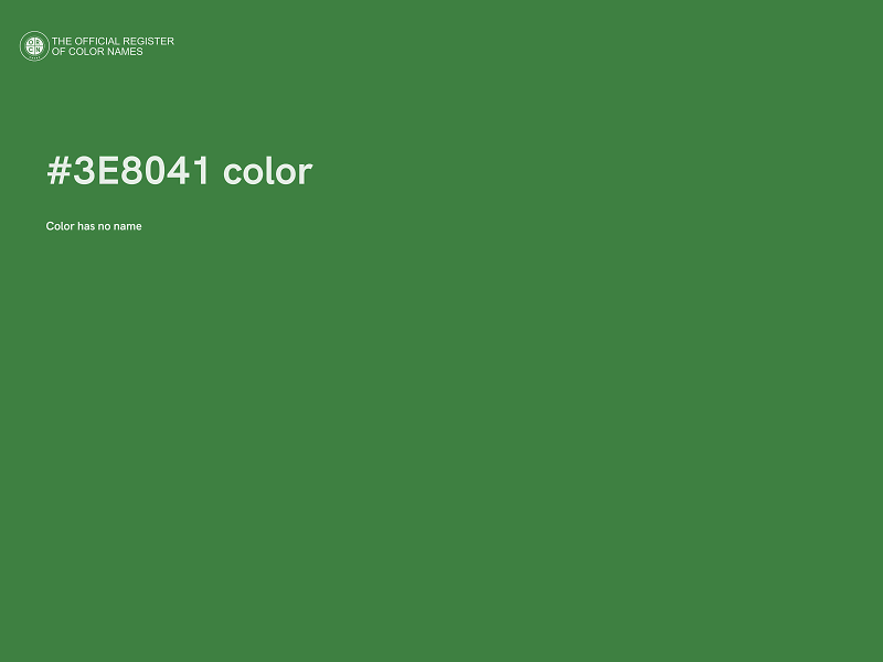 #3E8041 color image