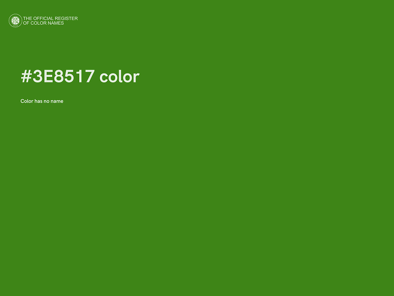 #3E8517 color image