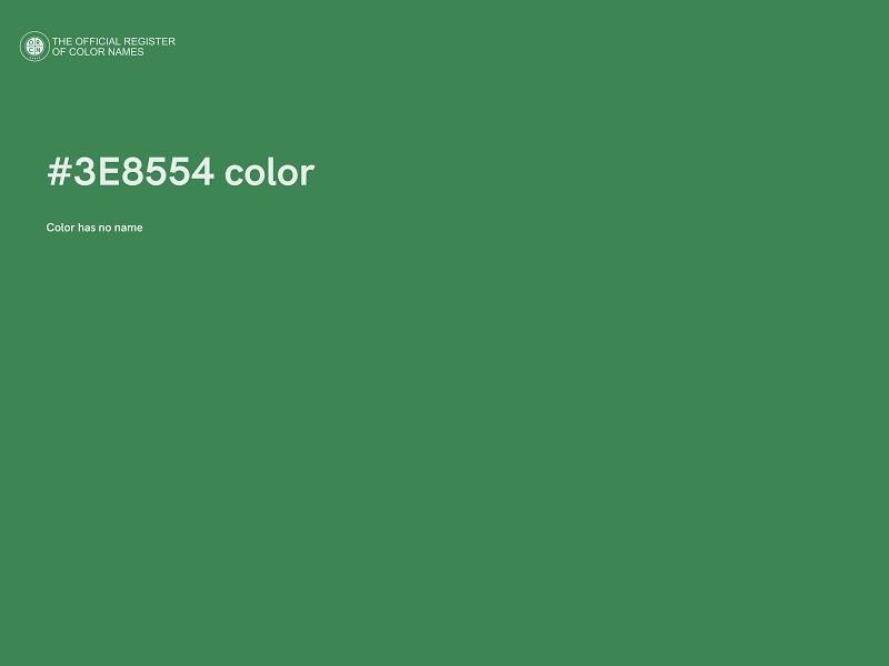 #3E8554 color image