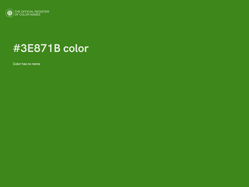 #3E871B color image