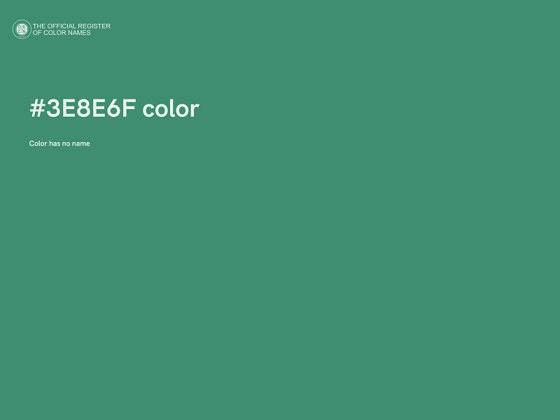 #3E8E6F color image