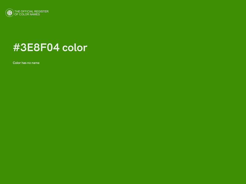 #3E8F04 color image